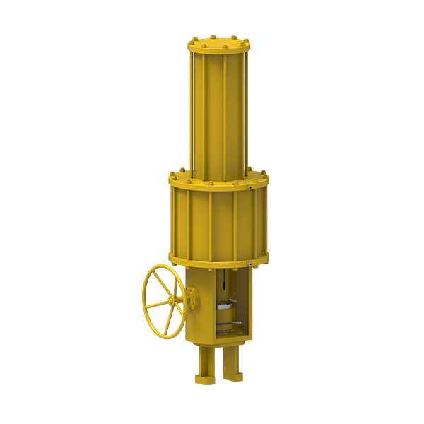 Straight stroke series pneumatic actuators