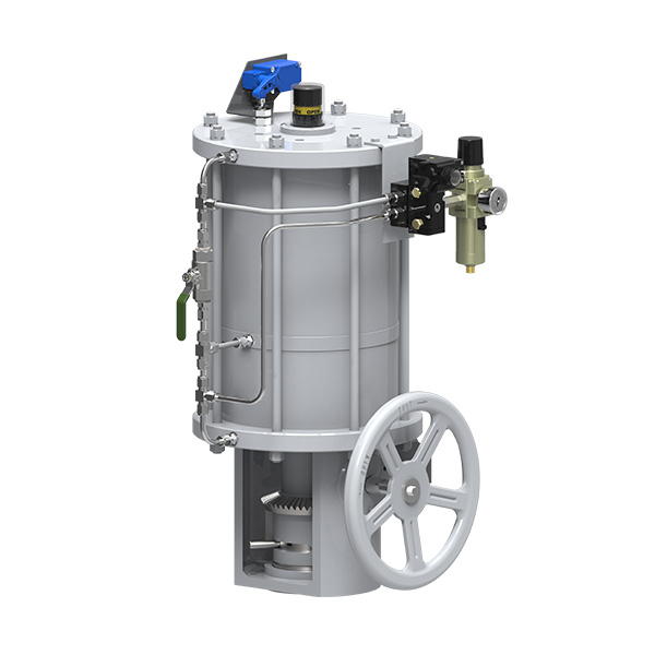 Straight stroke series pneumatic actuators