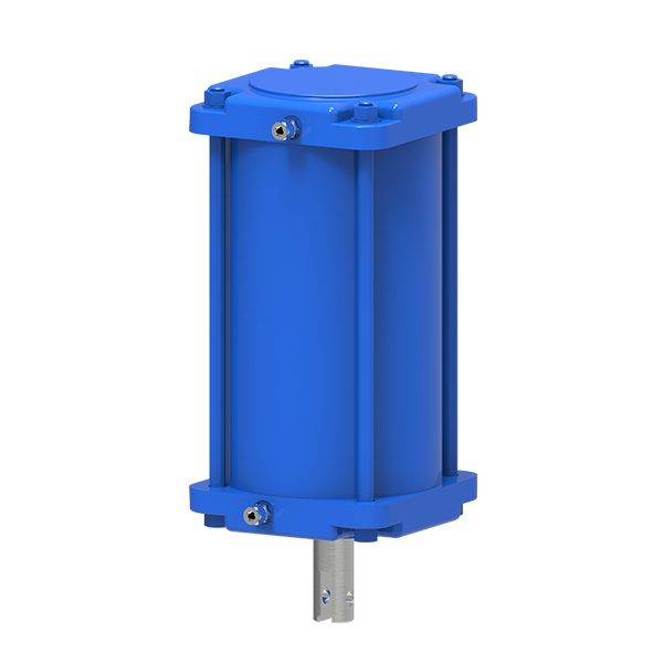 Straight stroke series pneumatic actuators