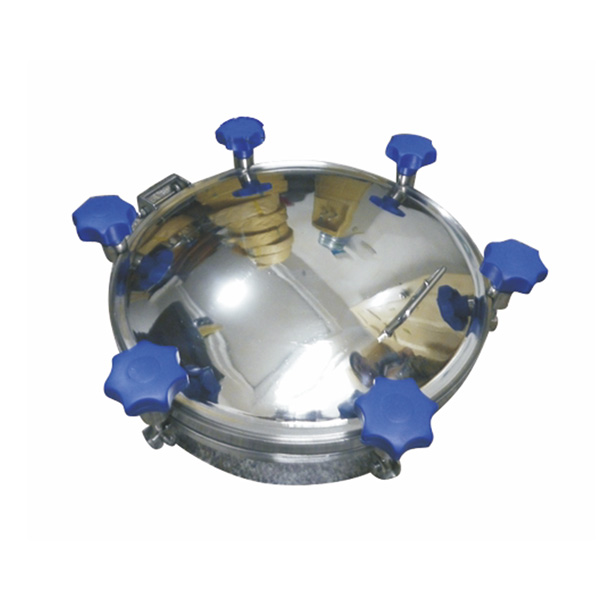 Quick opening flange manhole