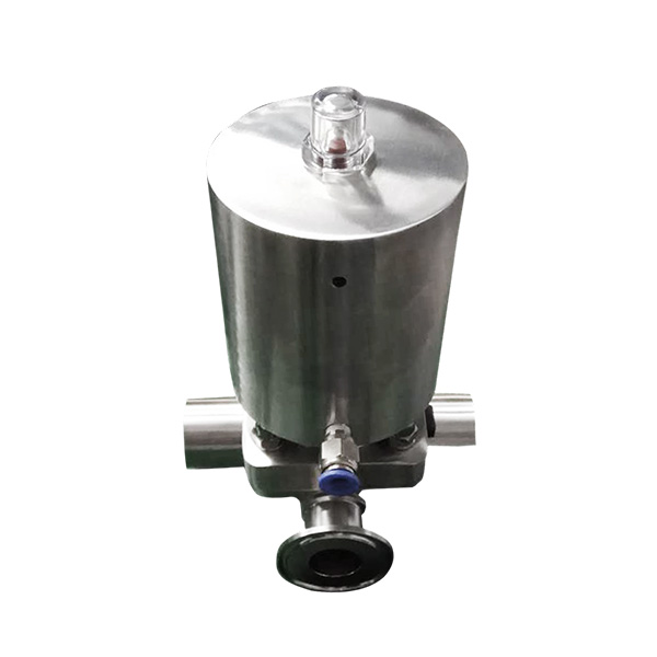 Pneumatic three-way quick installation diaphragm valve