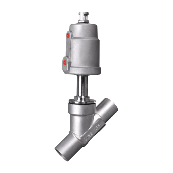 All stainless steel pneumatic welded corner valve