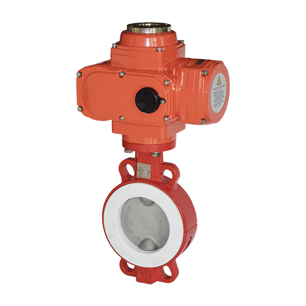 Explosion proof electric wafer butterfly valve