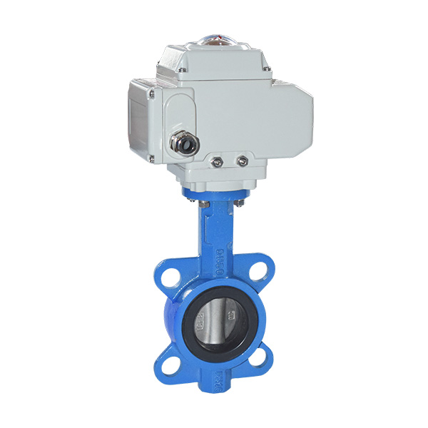 Electric wafer butterfly valve