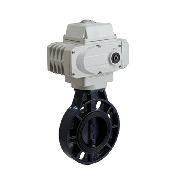 Electric UPVC butterfly valve