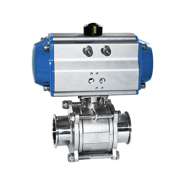 Pneumatic quick installation ball valve