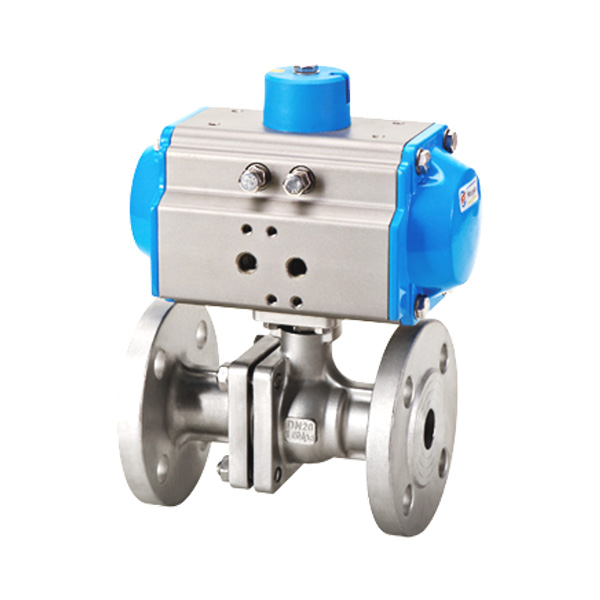 Pneumatic flange ball valve