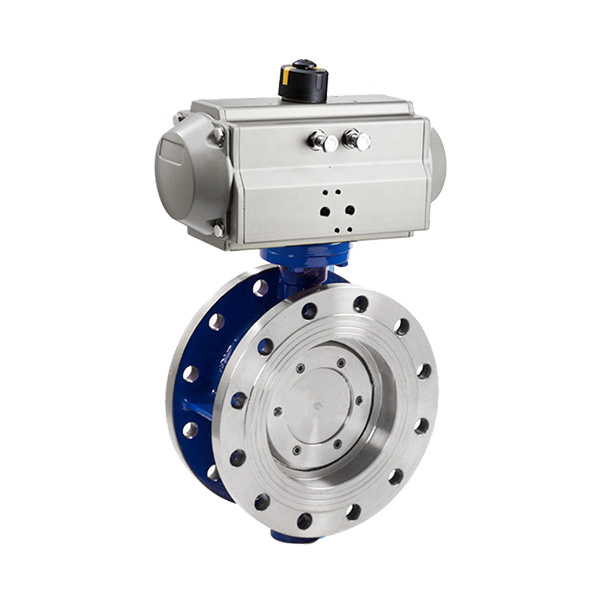 Pneumatic hard seal flange butterfly valve