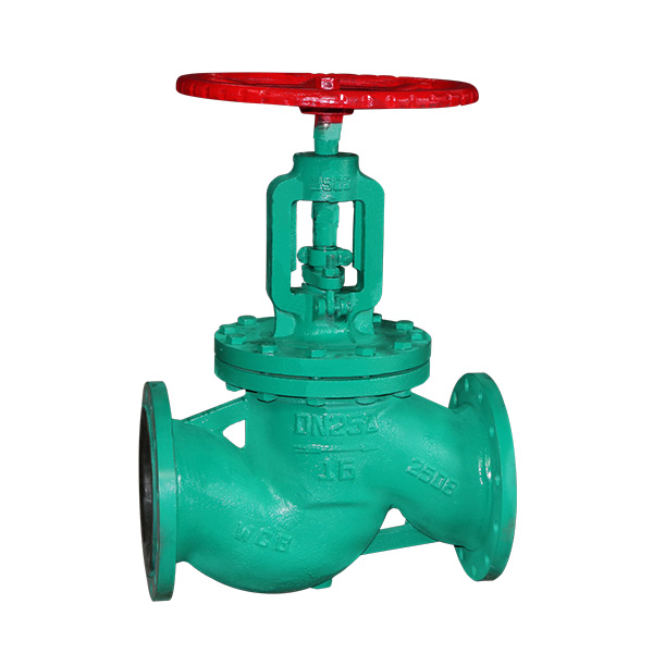 Rubber lined flanged globe valve