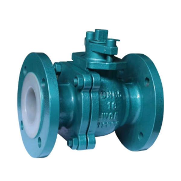 Fluorine lined flange ball valve