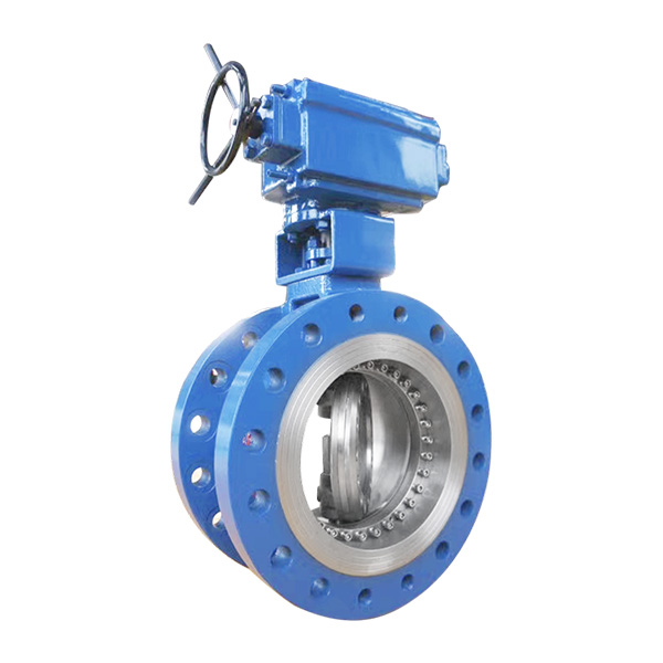 Worm gear bidirectional pressure butterfly valve