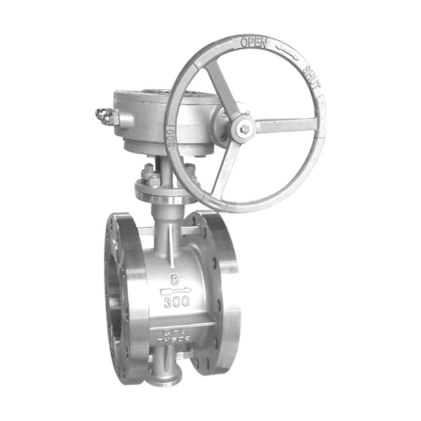 Worm gear stainless steel butterfly valve