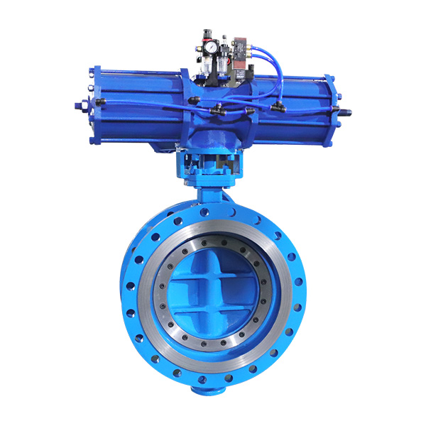 Pneumatic flange butterfly valve