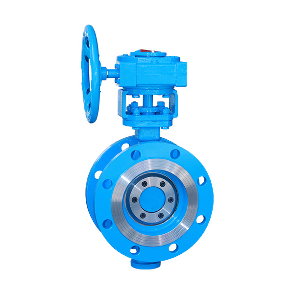 Flange type multi-level metal hard sealing butterfly valve
