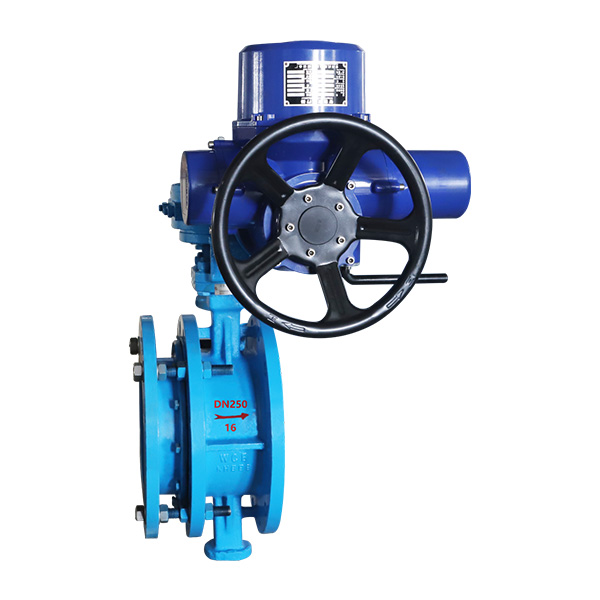 Electric telescopic butterfly valve