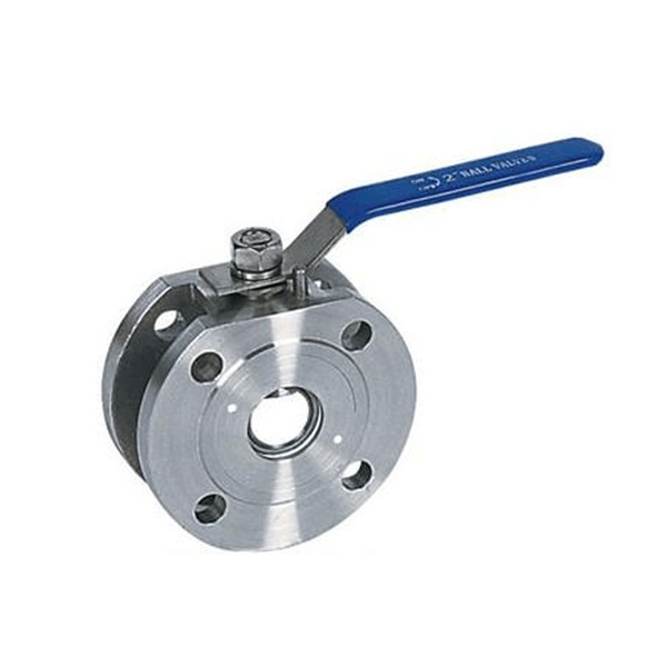 Wafer type thin ball valve