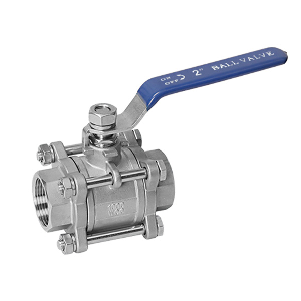 Three piece ball valve