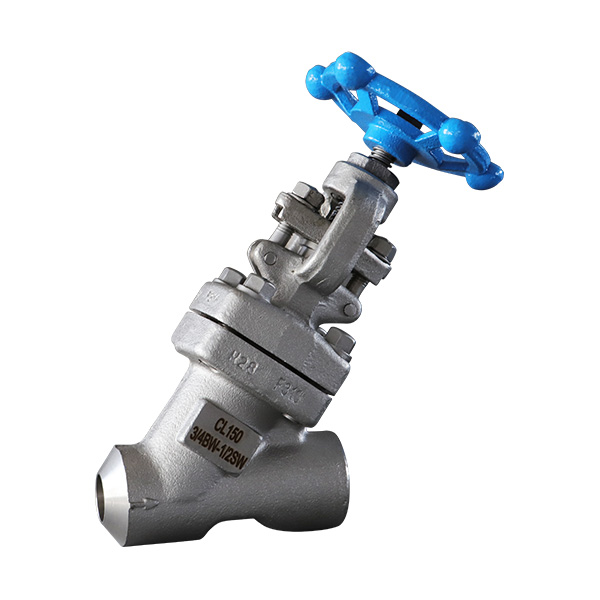 Forged steel Y-shaped globe valve
