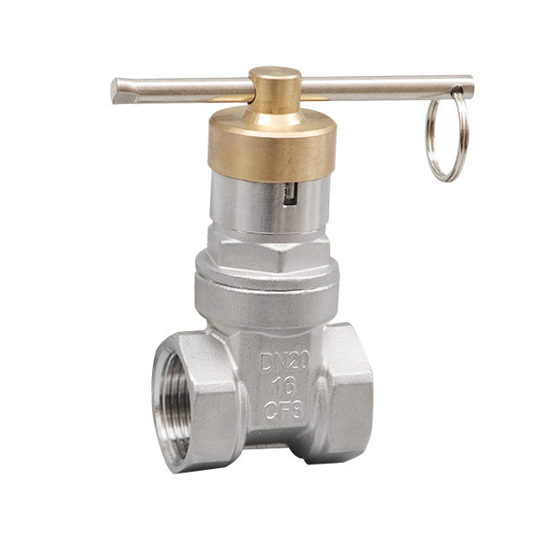 Magnetic lock gate valve