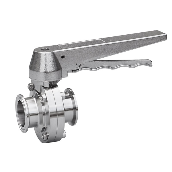 Duck billed quick installation butterfly valve