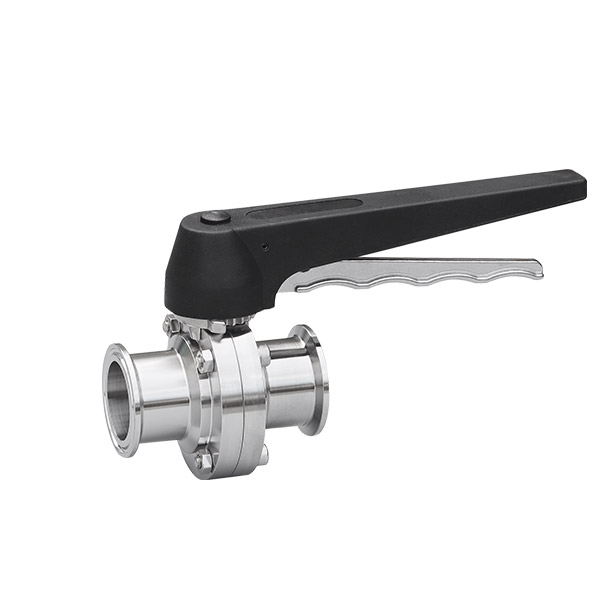 Duck billed quick installation butterfly valve