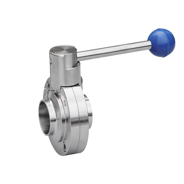 Pull rod welded butterfly valve