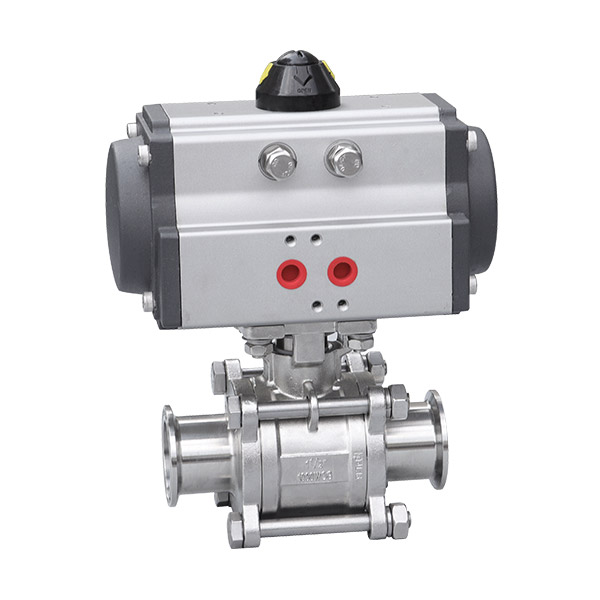 Pneumatic quick installation ball valve