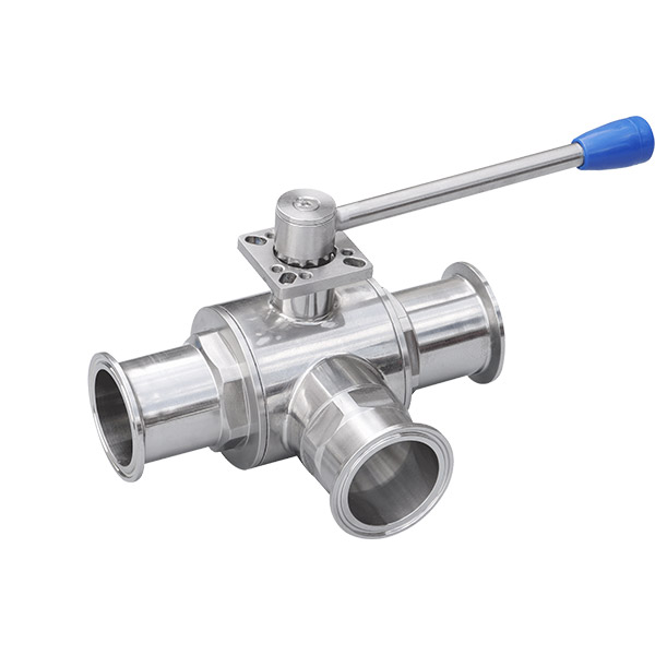Three way quick installation ball valve
