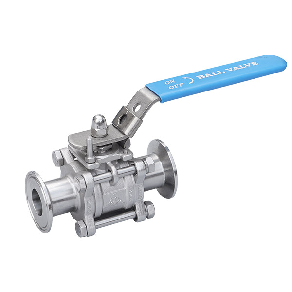 Three piece quick installation ball valve