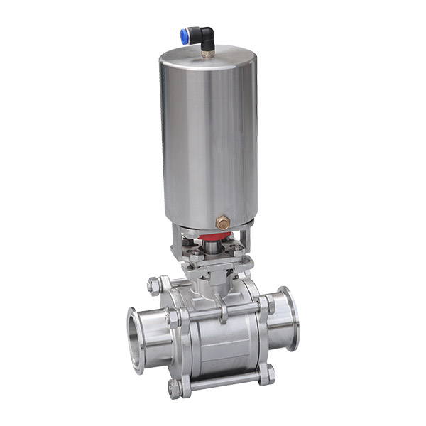 Pneumatic quick installation ball valve