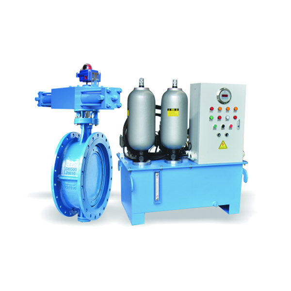 Hydraulic control butterfly valve