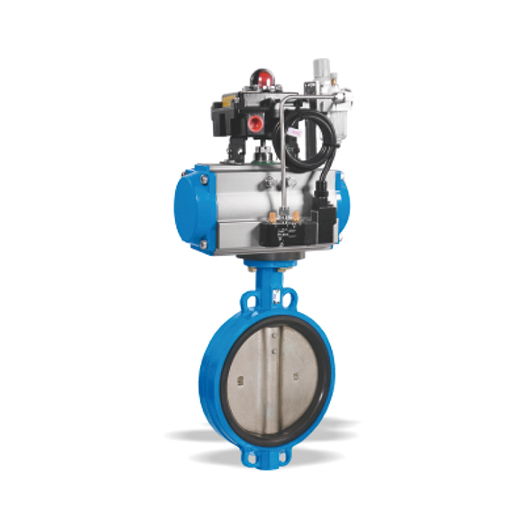 Pneumatic clamp butterfly valve