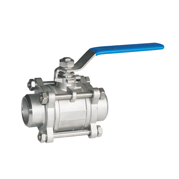 三片式对焊球阀